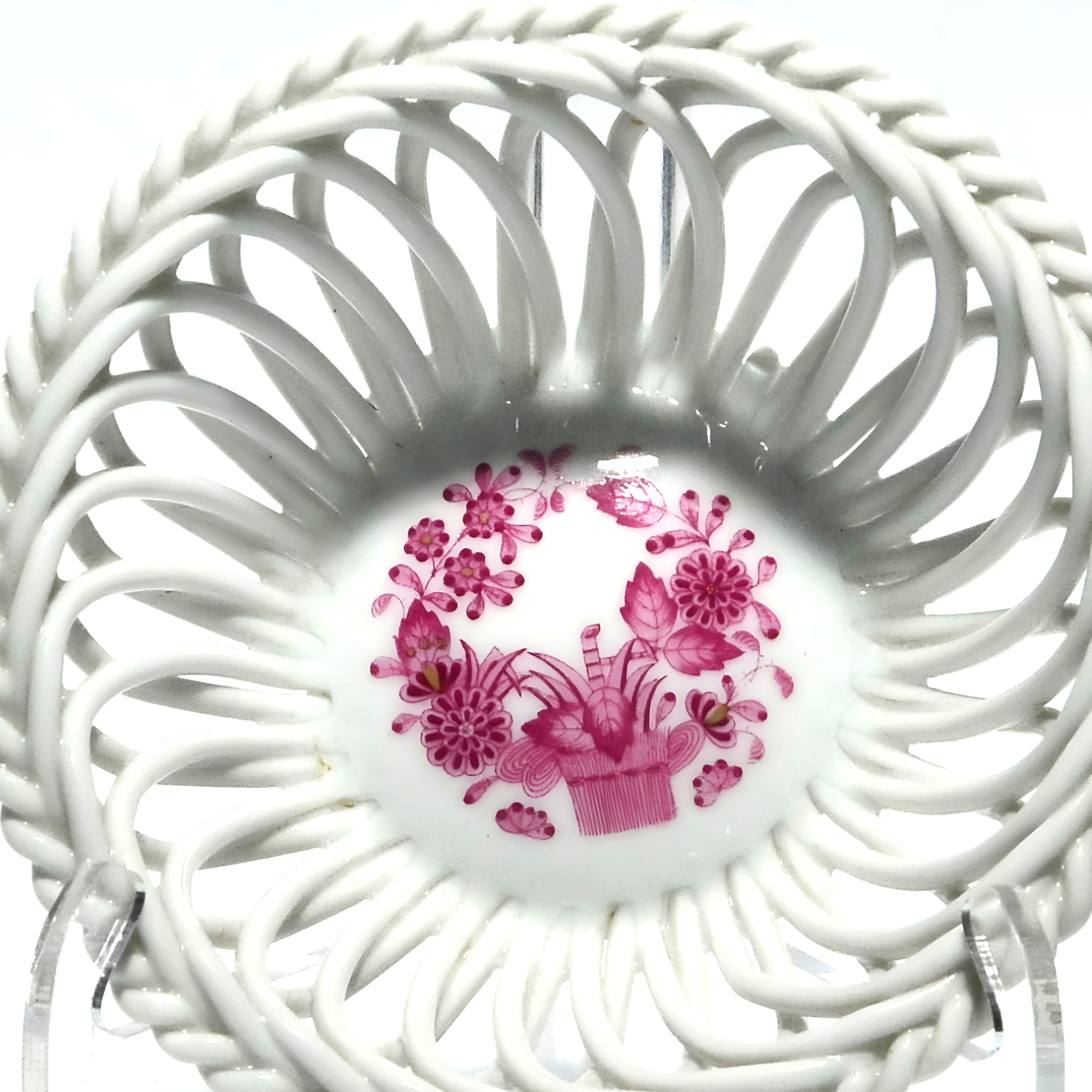 Herend Indian Purple Blumen-Korb - Geflochtener Pflanzer